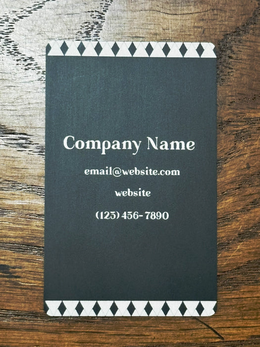 Personalized Metal Business Cards - Geometric