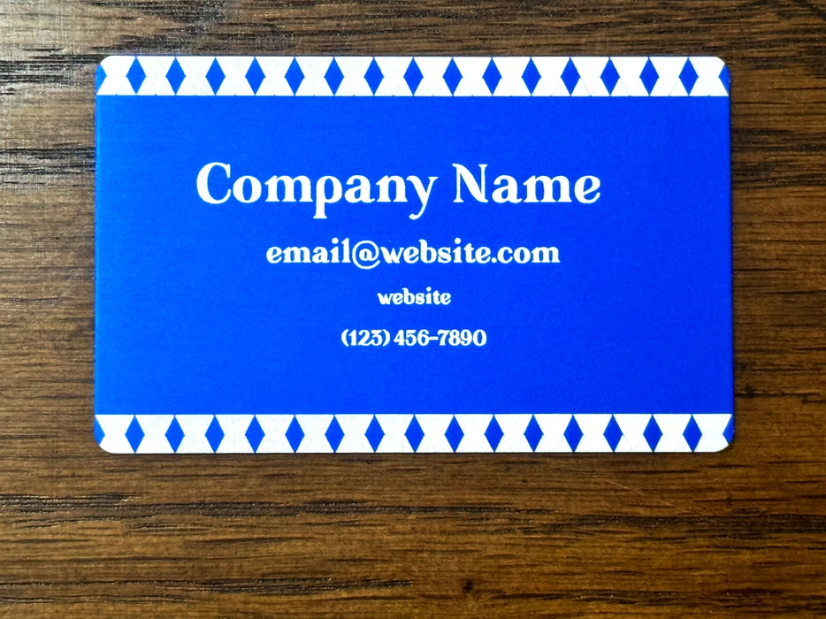 Personalized Metal Business Cards - Geometric