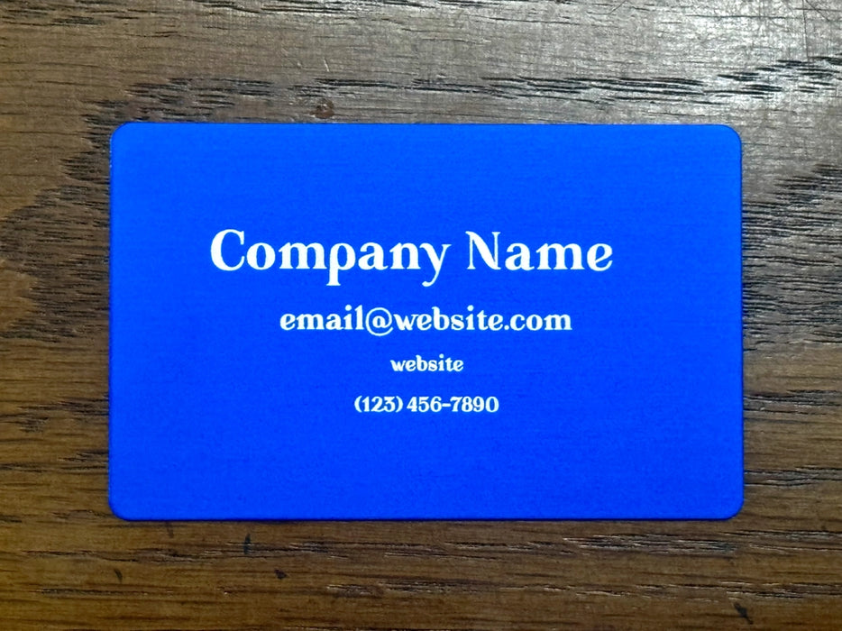Personalized Metal Business Cards