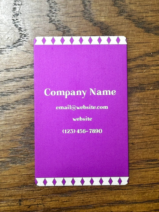 Personalized Metal Business Cards - Geometric