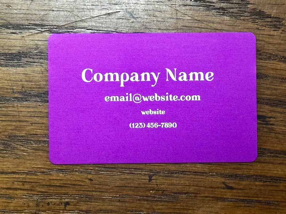 Personalized Metal Business Cards
