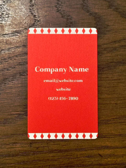 Personalized Metal Business Cards - Geometric