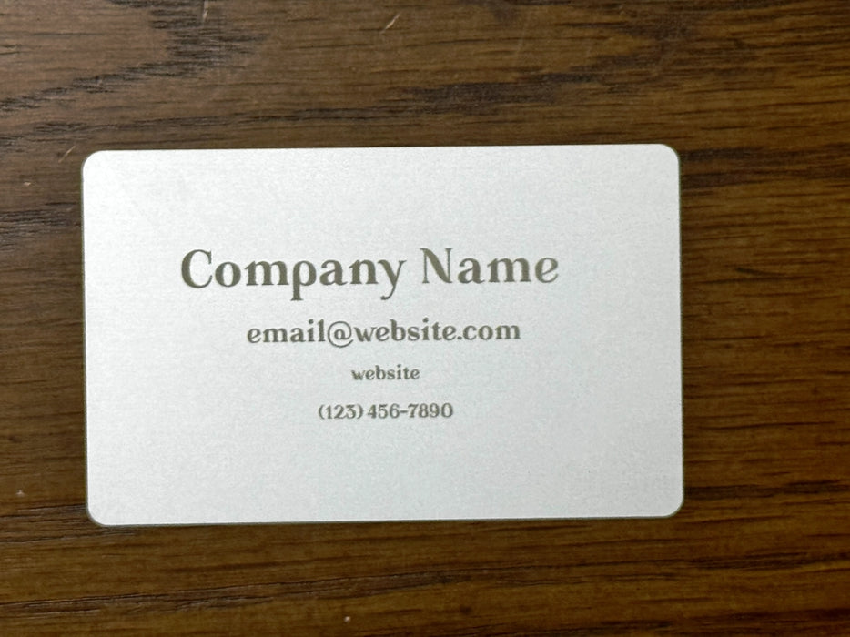 Personalized Metal Business Cards