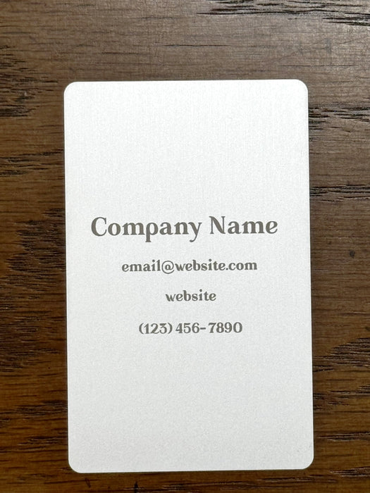 Personalized Metal Business Cards