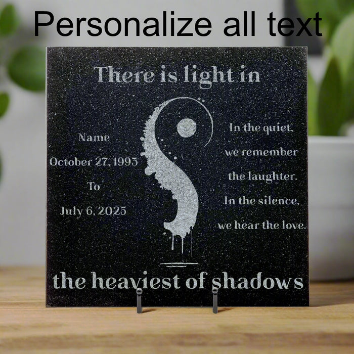 Memorial - Semicolon - 12x12 Remembrance Tile