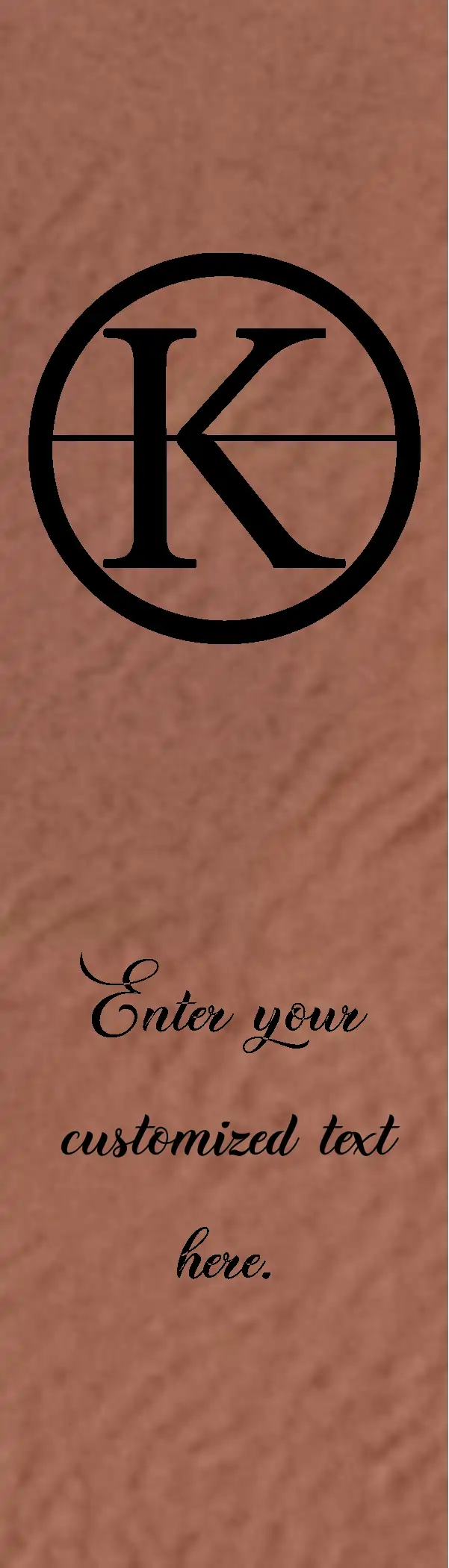 Personalized Faux Leather Sewing Label